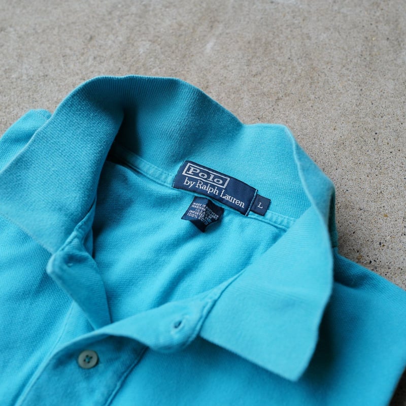 L］POLO SHIRT_MADE IN USA_80-90s vintage_mint b