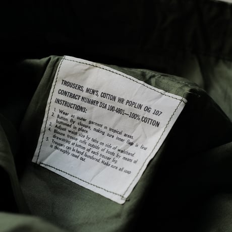 ［XL-Regular］USARMY Jungle Fatigue Pants_3rd_deadstock_no.33