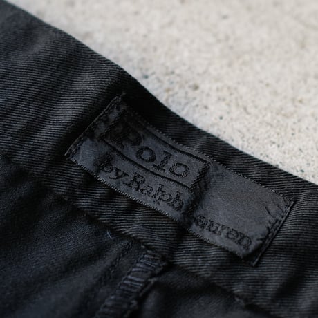 [W35 L30] Super Black_VINTAGE POLO CHINO 2tuck Pants_no.16