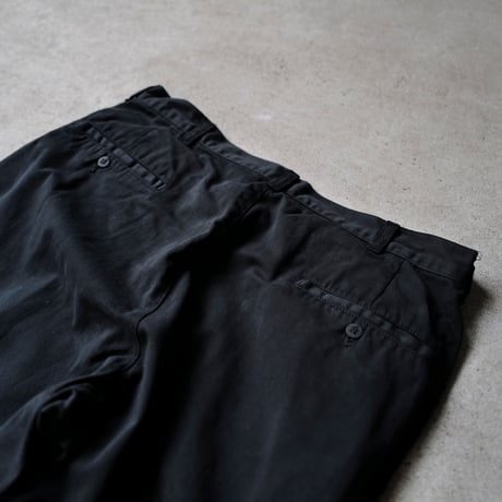 [W35 L30] Super Black_VINTAGE POLO CHINO 2tuck Pants_no.1