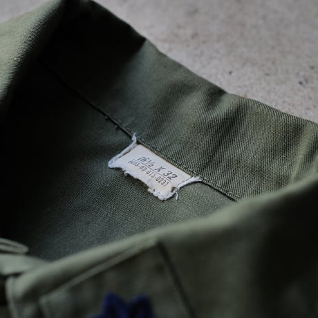 ［16 1/2 XL fit］USAIRFORCE Olive Green "BIG" Shirt_no.00