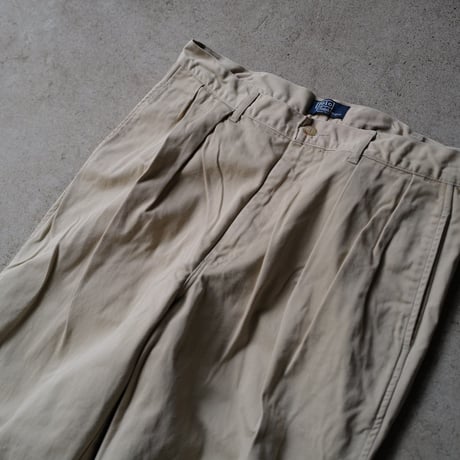 [W34 L32] POLO CHINO 2tuck_MADE IN USA_80-90s vintage_no.5