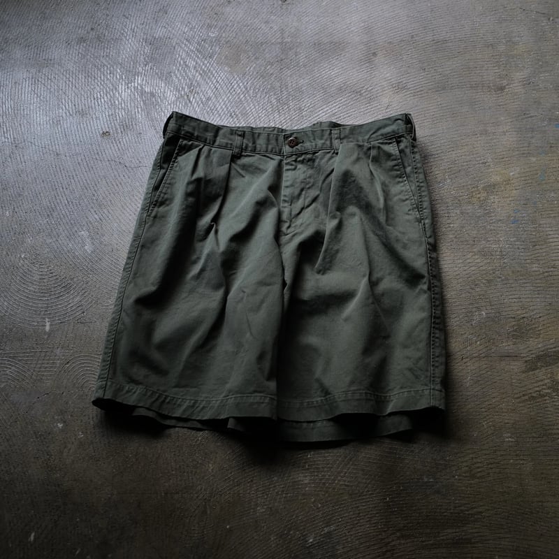 【L】anytee Officer Shorts エニティー ショーツ オリーブ anytee classics] Officer Shorts_Faded Safari O