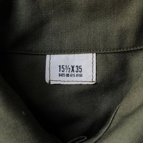 ［L (15 1/2)］USARMY Olive Green Shirts_deadstock_no.15