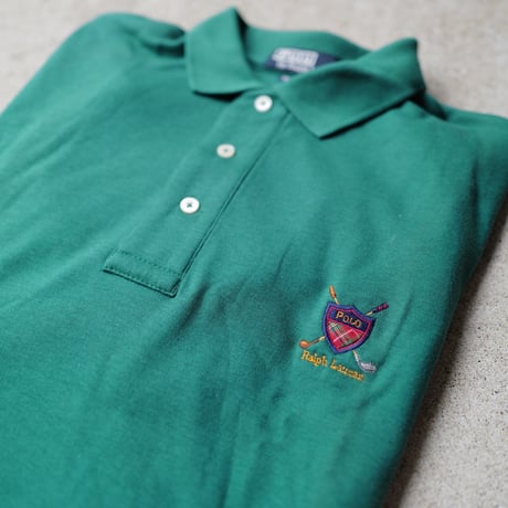 ［L］POLO SHIRT_MADE IN USA_80-90s vintage_no.27