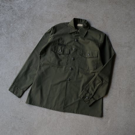 ［L (15 1/2)］USARMY Olive Green Shirts_deadstock_no.12