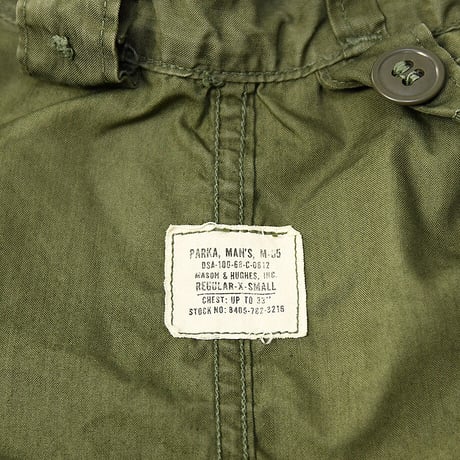 ［XS］m65 parka_Silver Zipper_no.175