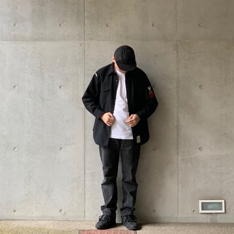 ［17 XXL fit］U.S.NAVY Black Shirt_deadstock_no.17