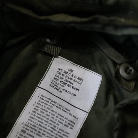 ［L］m65 parka_fullset_1980's_deadstock_no.9