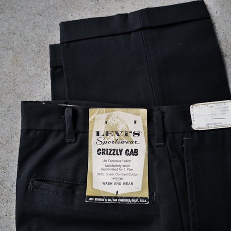 ［W34 L34］Levi's Tapered Slacks_ Black_deadstock