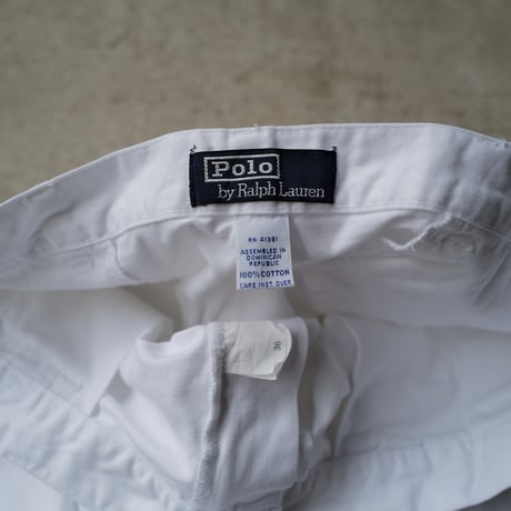 [W36] POLO CHINO 2tuck shorts_made in Dominica_90s vintage_no.33
