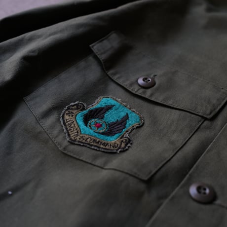 ［16 1/2 XL fit］USAIRFORCE Olive Green "BIG" Shirt_no.00