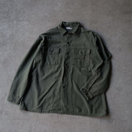 ［XXL (17 1/2) ］USARMY Olive Green Shirts_no.11