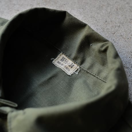［16 1/2 XL fit］USARMY Olive Green "BIG" Shirt_deadstock_no.2