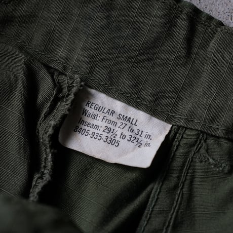 ［S-Short］USARMY Jungle Fatigue Pants_4th_deadstock_no.39