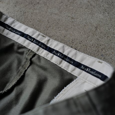 ［W37 L30］VINTAGE POLO CHINO 2tuck PANTS_Military Olive_no.8