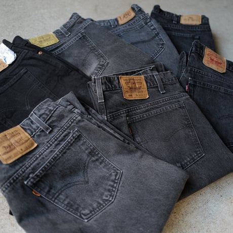 [W37 L32] Levi's 505_Sulfur Black Orenge Tab_90s_no.5