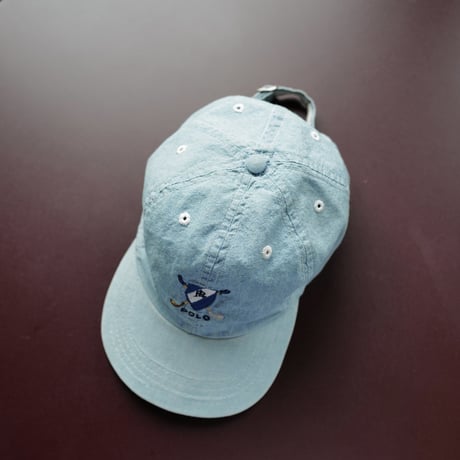 ［FREE］Polo Chambray Cap_made in USA_80-90s vintage