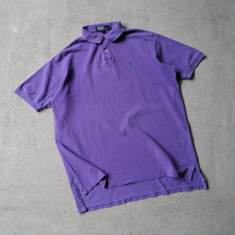 ［L］POLO SHIRT_MADE IN USA_80-90s vintage