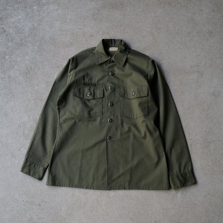 ［L (15 1/2)］USARMY Olive Green Shirts_deadstock_no.12