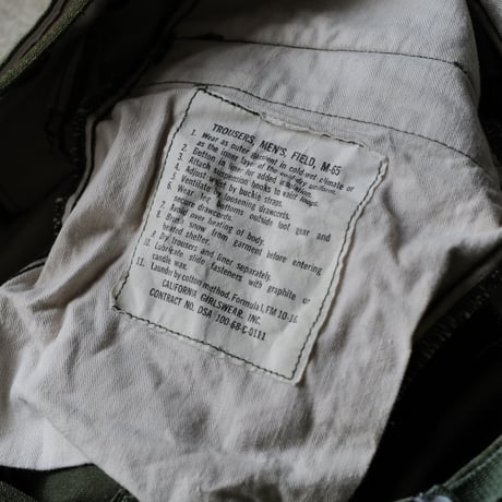 ［M-Regular］USARMY M-65 Trousers_First model_no.5