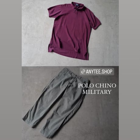 [W38 L30] POLO CHINO MILITARY_90s vintage_no.7