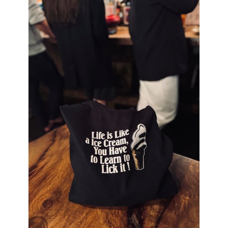 [anytee classics] Ice Cream Tote Bag_Black body