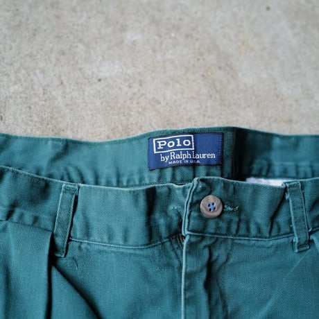 [W34] POLO CHINO SHORTS 2tuck_80-90s vintage_no.21