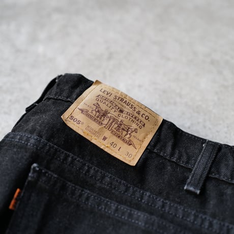 ［W40 L30］Levi's 505_Sulfur Black_Orange Tab_deadstock_no.2