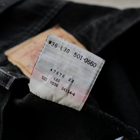 ［W36 L30］Levi's 501_Sulfur Black_no.10