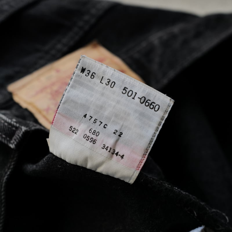 W36 L30］Levi's 501_Sulfur Black_no.10 | anytee