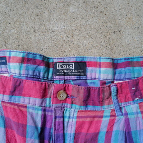 [W38] POLO SHORTS 2tuck_80s vintage_no.7