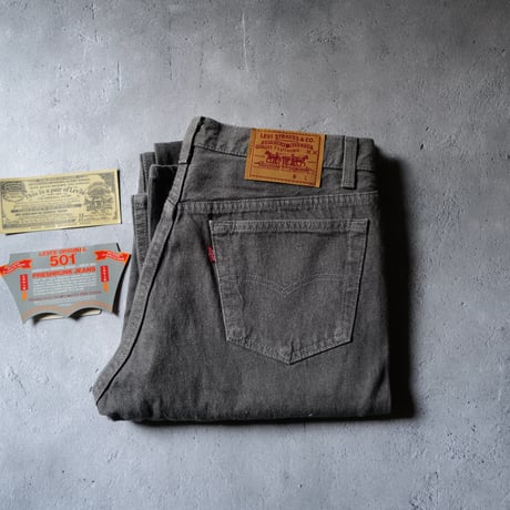 [W34 L36] Levi's 501_Gray_rare type_90s_deadstock