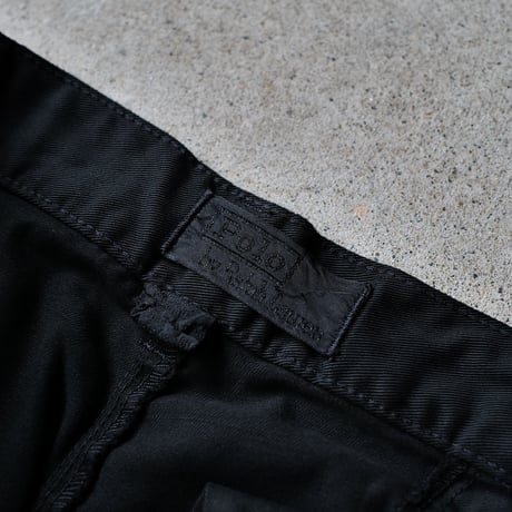 [W36 L35] Super Black_VINTAGE POLO CHINO 2tuck Pants_no.7