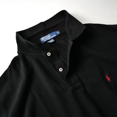［L］POLO SHIRT_MADE IN USA_80-90s vintage