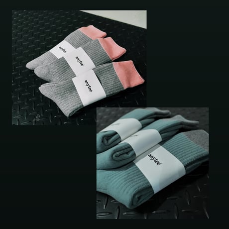 Comfort Rib Pile Socks_Yomogi & Ichigo set