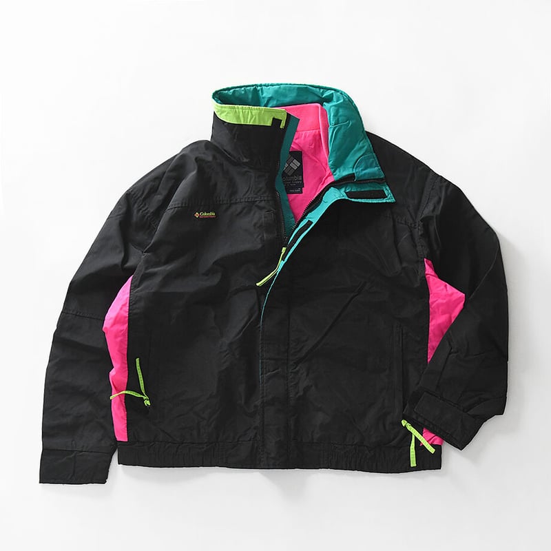 L] Old Columbia 90s deadstock Black × Mint × P