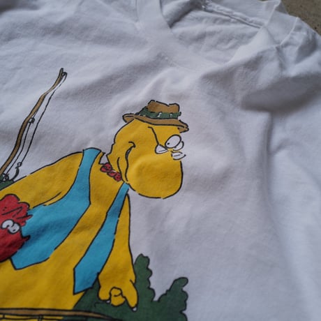 ［XL］Granpa Saurus Tee_80-90s vintage