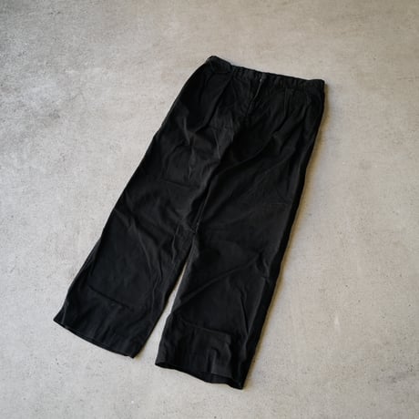 [W37 L32] Super Black_VINTAGE POLO CHINO 2tuck Pants_no.17