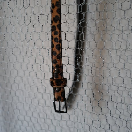[anytee classics]  Narrow Long Belt_Leopard