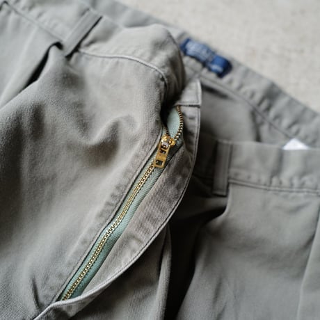 [W38] POLO CHINO SHORTS 2tuck_80s vintage