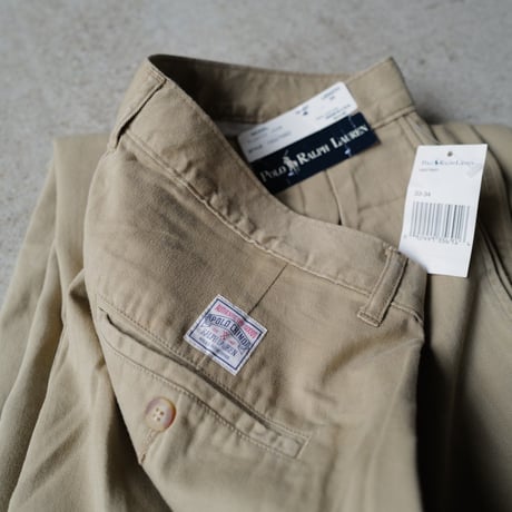 [W33 L29] VINTAGE POLO CHINO 2tuck Pants_deadstock_no.10