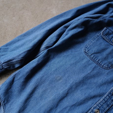 ［L］POLO Metal Button Denim SHIRTS_90s vintage
