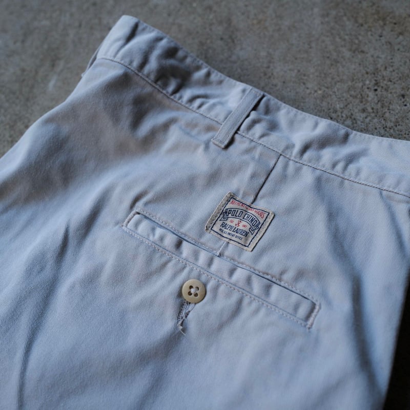 W40] POLO CHINO SHORTS 2tuck_80-90s vintage |