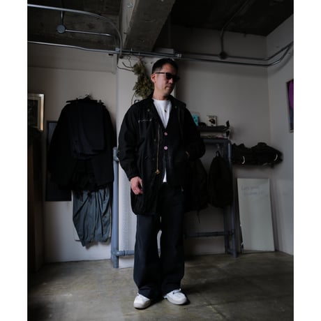 8周年記念店頭限定 Kid Mohair Cardigan "Charcoal Black Pink"