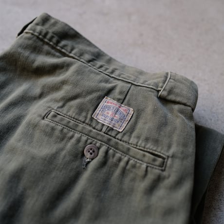 ［W36 L30］VINTAGE POLO CHINO 2tuck PANTS_Military Olive