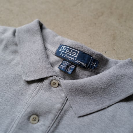 ［XL］POLO SHIRT_MADE IN USA_80-90s vintage