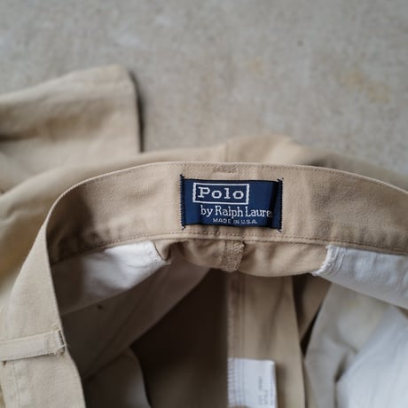 [W38 L31] POLO CHINO 2tuck_MADE IN USA_80-90s vintage_no.7