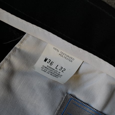 ［W36 L32］Vintage Black Pants_LEVI'S Acton Slacks_deadstock_no.7