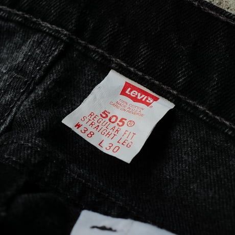 ［W38 L30］Levi's 505_Sulfur Black_no.5